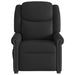 Fotoliu rabatabil electric, negru, piele ecologică lucioasă - WALTI WALTI