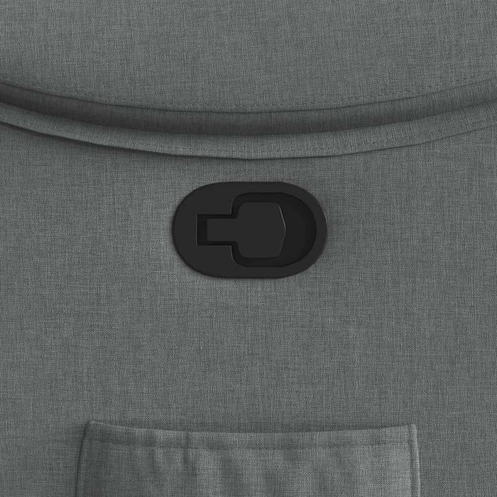 Fotoliu rabatabil gri închis, material textil - WALTI WALTI