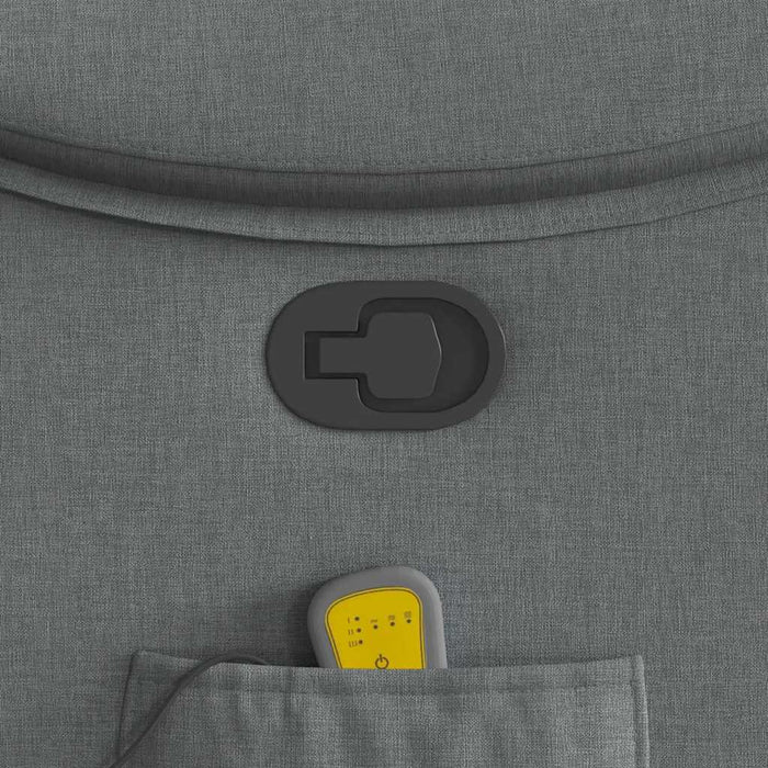 Fotoliu reclinabil cu masaj, gri închis, material textil - WALTI WALTI