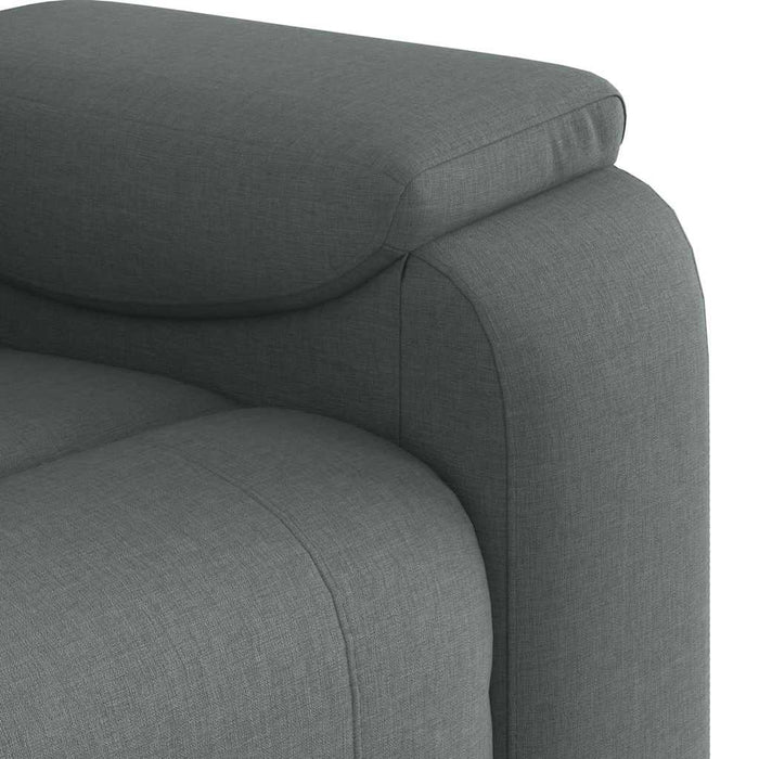 Fotoliu reclinabil cu masaj, gri închis, material textil - WALTI WALTI