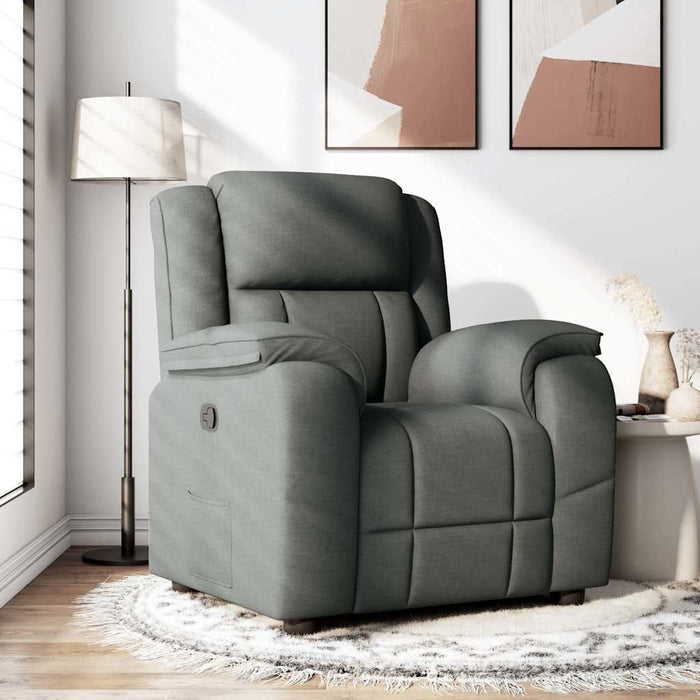 Fotoliu rabatabil gri închis, material textil - WALTI WALTI