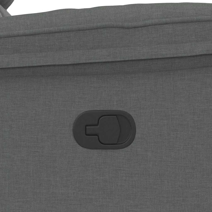 Fotoliu reclinabil cu masaj, gri închis, material textil - WALTI WALTI