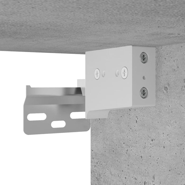 Noptiere montate pe perete cu lumini LED, 2 buc., gri beton WALTI