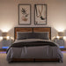 Noptiere montate pe perete cu lumini LED, 2 buc., sonoma gri - WALTI WALTI