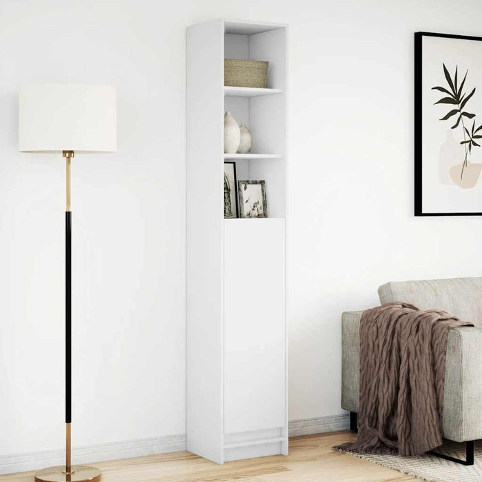 Dulap cu LED, alb, 36x32,5x200 cm, lemn prelucrat - WALTI WALTI