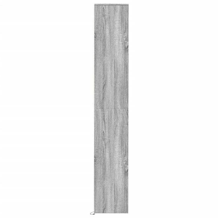 Dulap cu LED, gri sonoma, 36x32,5x200 cm, lemn prelucrat WALTI