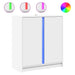 Dulap cu LED, alb, 77x34x85 cm, lemn prelucrat - WALTI WALTI