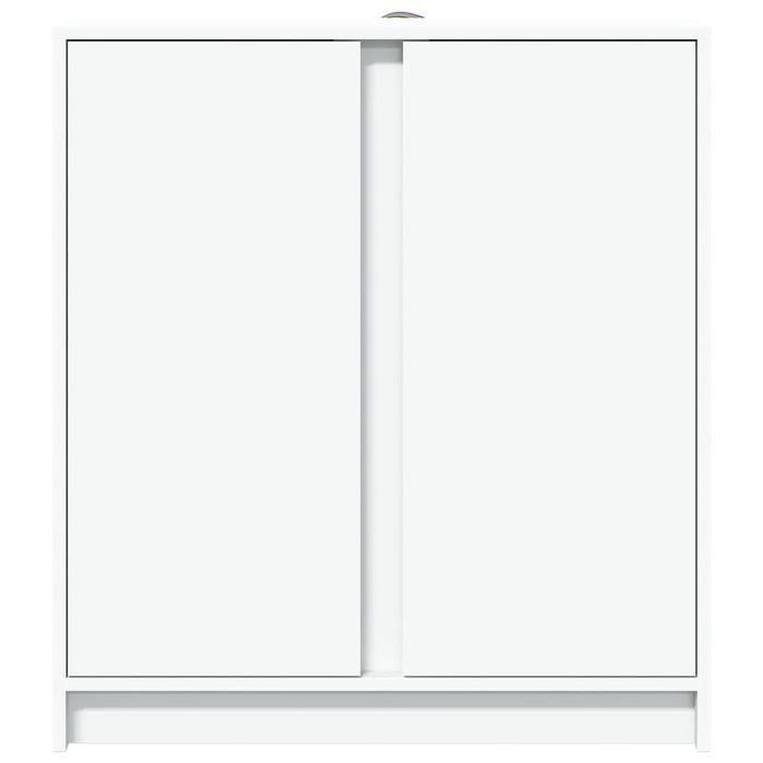 Dulap cu LED, alb, 77x34x85 cm, lemn prelucrat - WALTI WALTI