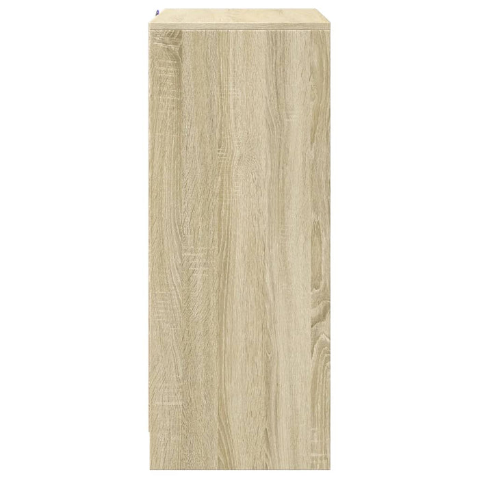 Dulap cu LED, stejar sonoma, 77x34x85 cm, lemn prelucrat - WALTI WALTI