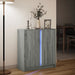Dulap cu LED, gri sonoma, 77x34x85 cm, lemn prelucrat - WALTI WALTI