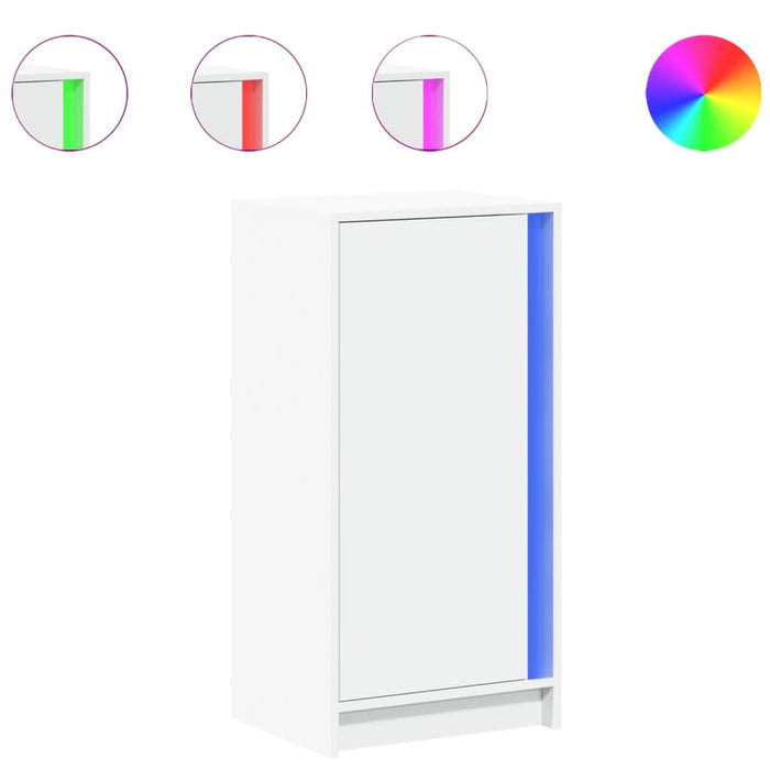 Dulap cu LED, alb, 42,5x34x85 cm, lemn prelucrat - WALTI WALTI