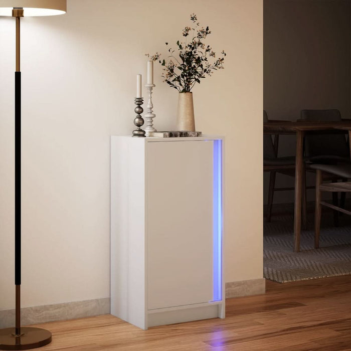 Dulap cu LED, alb, 42,5x34x85 cm, lemn prelucrat - WALTI WALTI