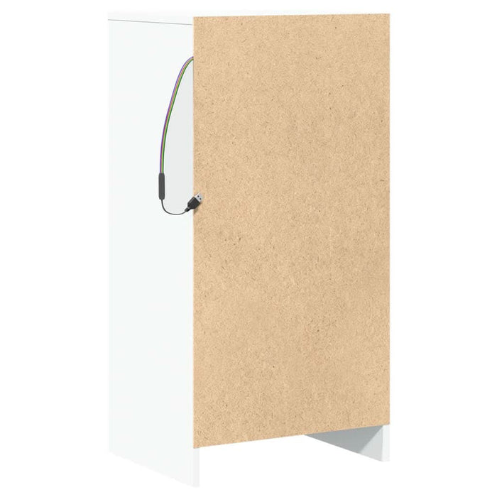 Dulap cu LED, alb, 42,5x34x85 cm, lemn prelucrat - WALTI WALTI