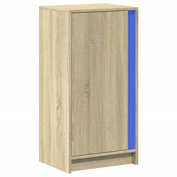 Dulap cu LED, stejar sonoma, 42,5x34x85 cm, lemn prelucrat - WALTI WALTI