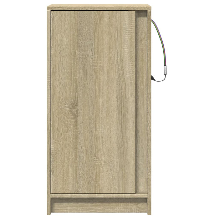 Dulap cu LED, stejar sonoma, 42,5x34x85 cm, lemn prelucrat - WALTI WALTI