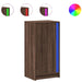 Dulap cu LED, stejar maro, 42,5x34x85 cm, lemn prelucrat - WALTI WALTI