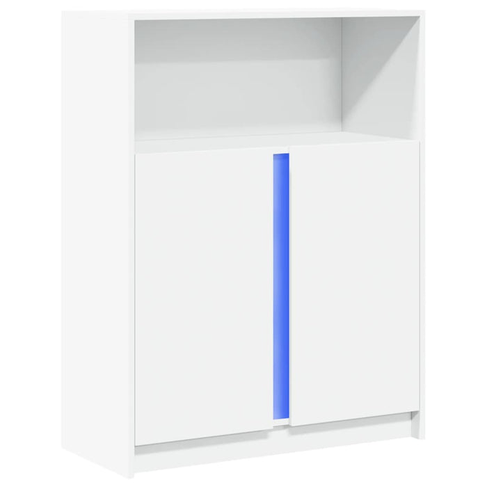 Dulap cu LED, alb, 77x34x100 cm, lemn prelucrat - WALTI WALTI