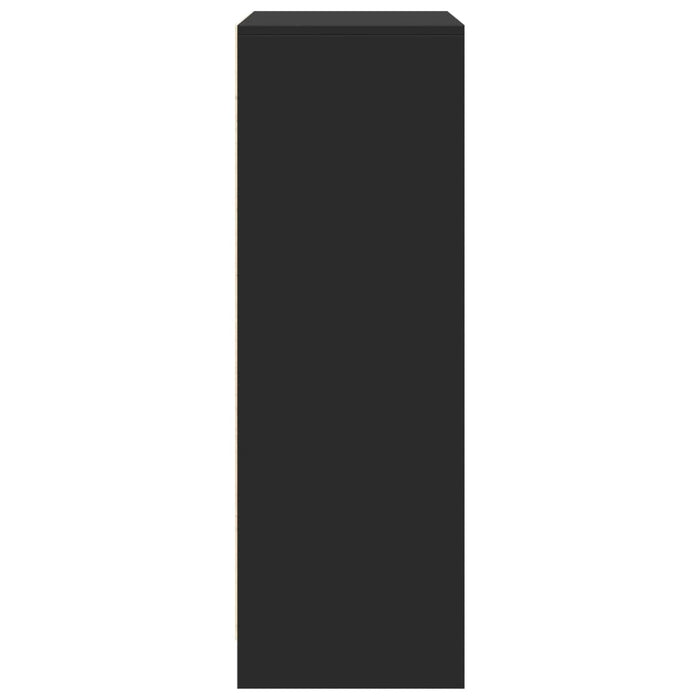 Dulap cu LED, negru, 77x34x100 cm, lemn prelucrat WALTI