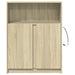 Dulap cu LED, stejar sonoma, 77x34x100 cm, lemn prelucrat - WALTI WALTI