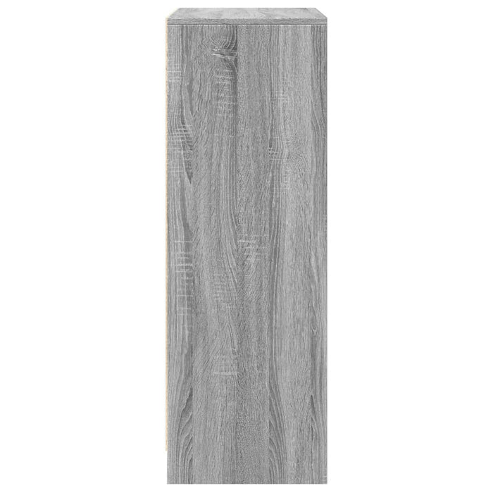 Dulap cu LED, gri sonoma, 77x34x100 cm, lemn prelucrat - WALTI WALTI