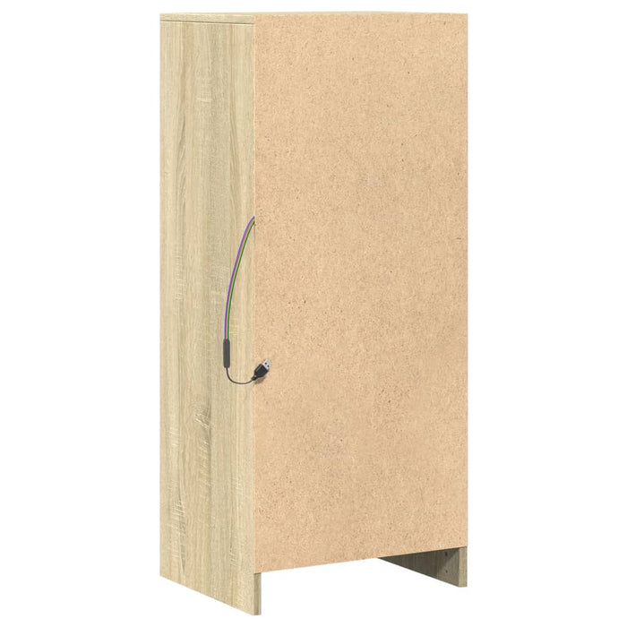 Dulap cu LED, stejar sonoma, 42,5x34x100 cm, lemn prelucrat - WALTI WALTI
