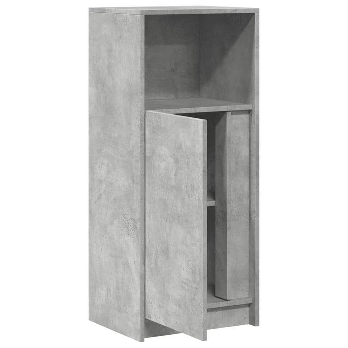 Dulap cu LED, gri beton, 42,5x34x100 cm, lemn prelucrat - WALTI WALTI