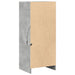 Dulap cu LED, gri beton, 42,5x34x100 cm, lemn prelucrat - WALTI WALTI