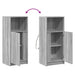 Dulap cu LED, gri sonoma, 42,5x34x100 cm, lemn prelucrat - WALTI WALTI