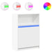 Dulap cu LED, alb, 72x34x100 cm, lemn prelucrat - WALTI WALTI