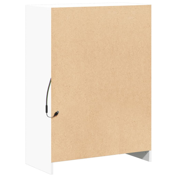 Dulap cu LED, alb, 72x34x100 cm, lemn prelucrat - WALTI WALTI