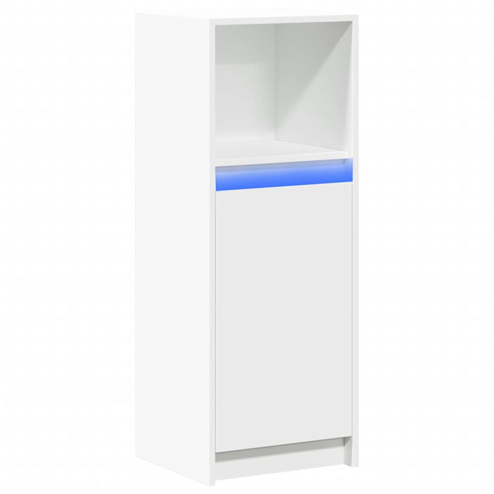 Dulap cu LED, alb, 38x34x100 cm, lemn prelucrat - WALTI WALTI
