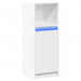 Dulap cu LED, alb, 38x34x100 cm, lemn prelucrat - WALTI WALTI