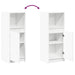 Dulap cu LED, alb, 38x34x100 cm, lemn prelucrat - WALTI WALTI