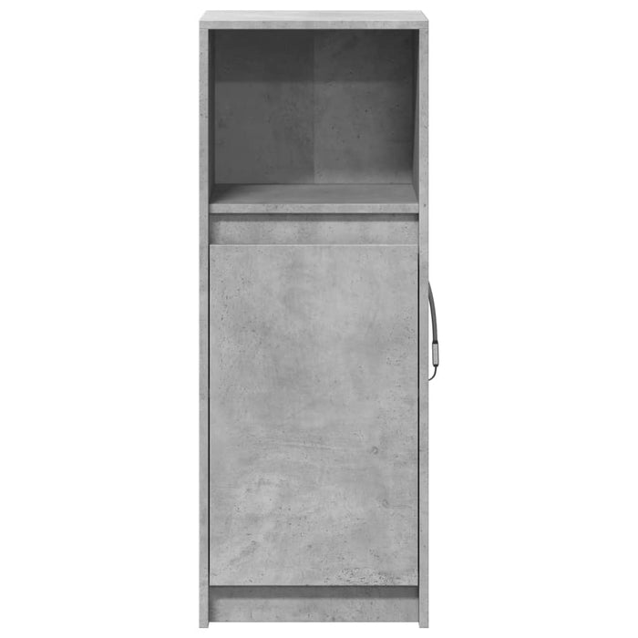 Dulap cu LED, gri beton, 38x34x100 cm, lemn prelucrat - WALTI WALTI