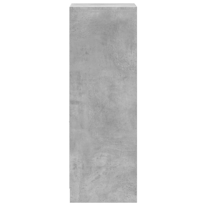 Dulap cu LED, gri beton, 38x34x100 cm, lemn prelucrat - WALTI WALTI
