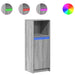 Dulap cu LED, gri sonoma, 38x34x100 cm, lemn prelucrat - WALTI WALTI