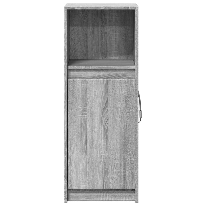 Dulap cu LED, gri sonoma, 38x34x100 cm, lemn prelucrat - WALTI WALTI