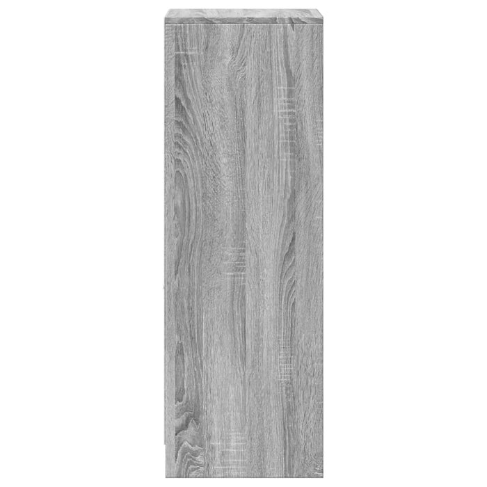 Dulap cu LED, gri sonoma, 38x34x100 cm, lemn prelucrat - WALTI WALTI