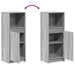 Dulap cu LED, gri sonoma, 38x34x100 cm, lemn prelucrat - WALTI WALTI