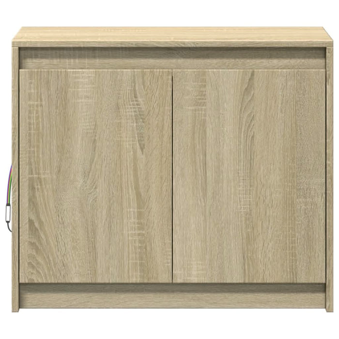 Dulap cu LED, stejar sonoma, 72x34x61 cm, lemn prelucrat - WALTI WALTI