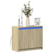 Dulap cu LED, stejar sonoma, 72x34x61 cm, lemn prelucrat - WALTI WALTI
