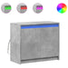 Dulap cu LED, gri beton, 72x34x61 cm, lemn prelucrat - WALTI WALTI