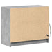 Dulap cu LED, gri beton, 72x34x61 cm, lemn prelucrat - WALTI WALTI