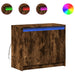 Dulap cu LED, stejar fumuriu, 72x34x61 cm, lemn prelucrat - WALTI WALTI