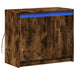 Dulap cu LED, stejar fumuriu, 72x34x61 cm, lemn prelucrat - WALTI WALTI