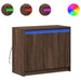 Dulap cu LED, stejar maro, 72x34x61 cm, lemn prelucrat - WALTI WALTI