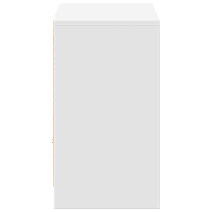Dulap TV cu LED, alb, 91x34x61 cm, lemn prelucrat - WALTI WALTI