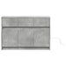 Dulap TV cu LED, gri beton, 91x34x61 cm, lemn prelucrat - WALTI WALTI