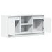 Dulap TV cu LED, alb, 100x34x50 cm, lemn prelucrat - WALTI WALTI