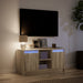 Dulap TV cu LED, stejar sonoma, 100x34x50 cm, lemn prelucrat - WALTI WALTI